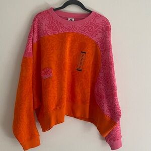 Nike Pink and Orange Sweatshirt